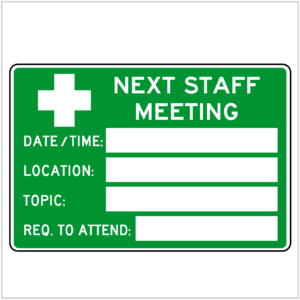 SAFE-107 - NEXT STAFF MEETING