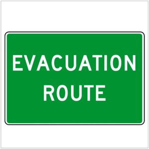 SAFE-121 - EVACUATION ROUTE