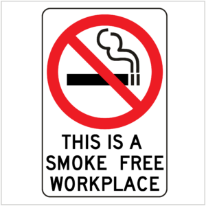 PROH-163 THIS IS A SMOKE FREE WORKPLACE