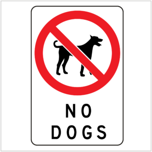 PROH-169 NO DOGS