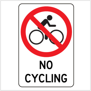 PROH-186 NO CYCLING