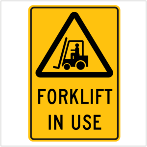 WARN-198 FORKLIFT IN USE - WARNING SIGNS