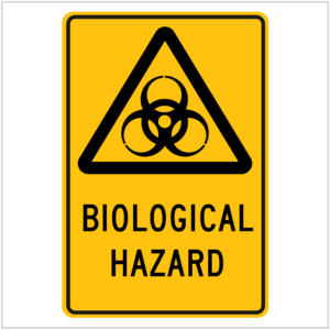 WARN-199 BIOLOGICAL HAZARD - WARNING SIGNS
