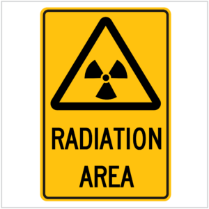 WARN-211 RADIATION AREA - WARNING SIGNS