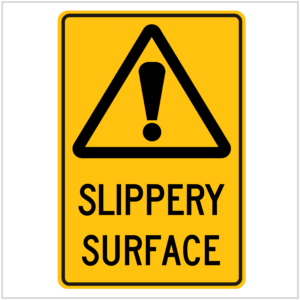 WARN-214 SLIPPERY SURFACE - WARNING SIGNS