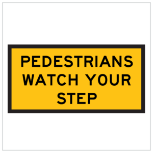 TM8-1C – PEDESTRIANS WATCH YOUR STEP