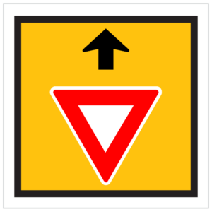 WM3-2A – GIVE WAY AHEAD