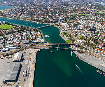 Aerial view of Fremantle Western Australia
